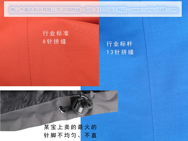 沖鋒衣車(chē)縫工藝標(biāo)準(zhǔn)
