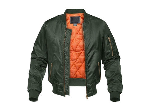 夾克廠家團(tuán)體定制男士飛行夾克工裝夾克