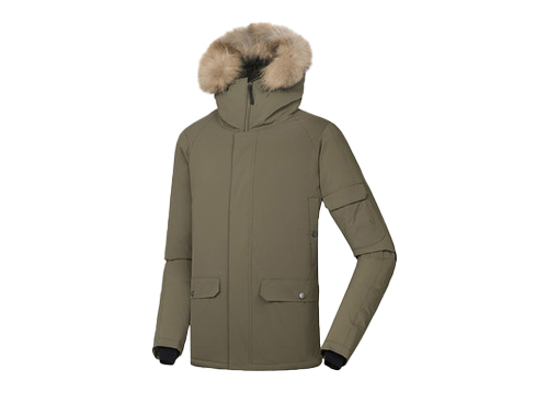 毛圈領(lǐng)女款羽絨服定制代工加工制作