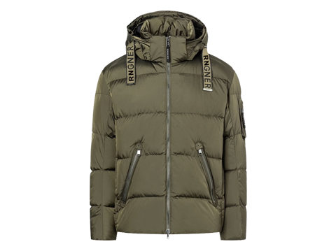 男士連帽休閑羽絨服定制加工