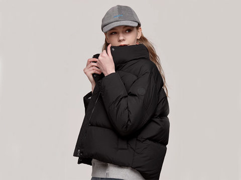 女士短款面包羽絨服定做加工